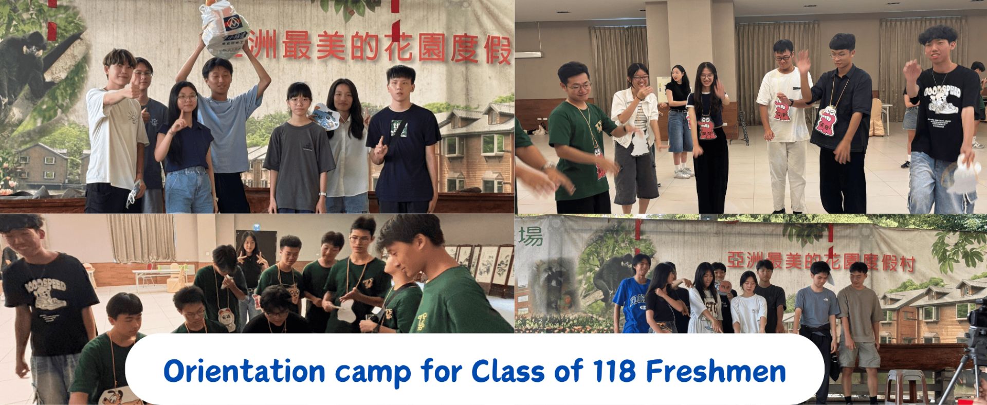 Orientation camp for Class of 118 Freshmen