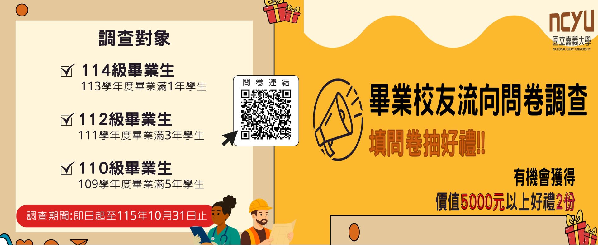 畢業校友流向問卷調查