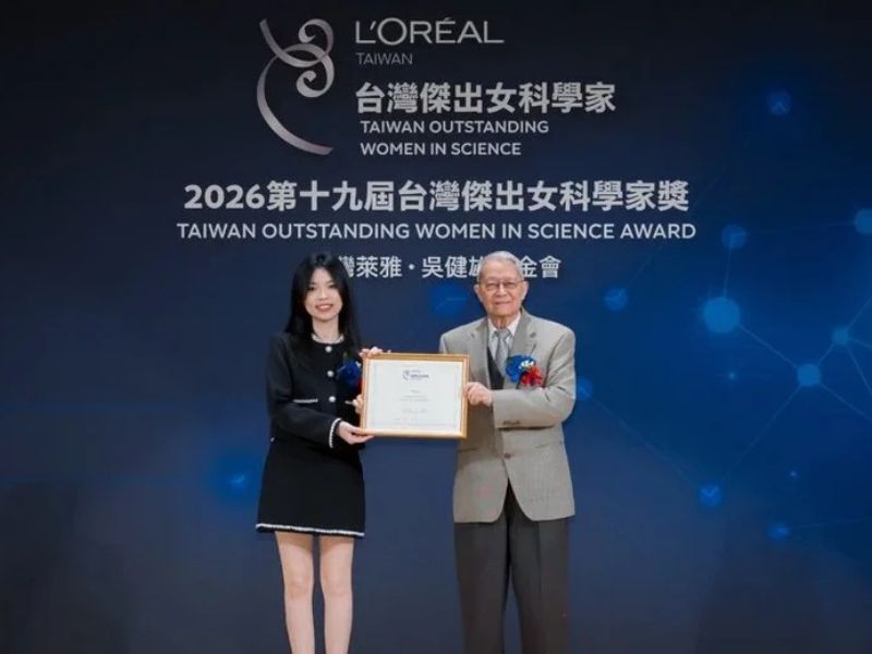努力熱忱成就科研之路　嘉大水生系陳叡怡校友榮獲台灣傑出女科學家獎學金
