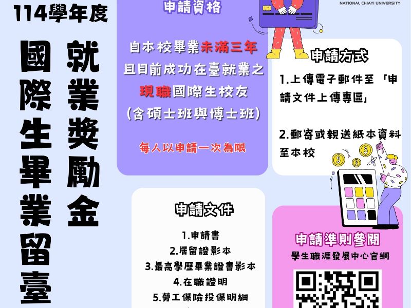  114學年度華語文能力測驗補助金