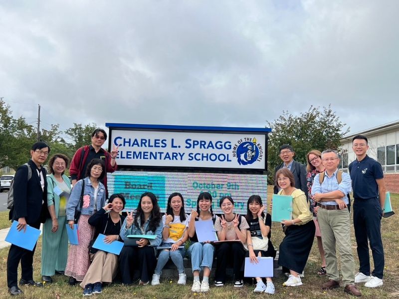 參訪紐澤西埃格港城的小學Charles L. Spragg Elementary School