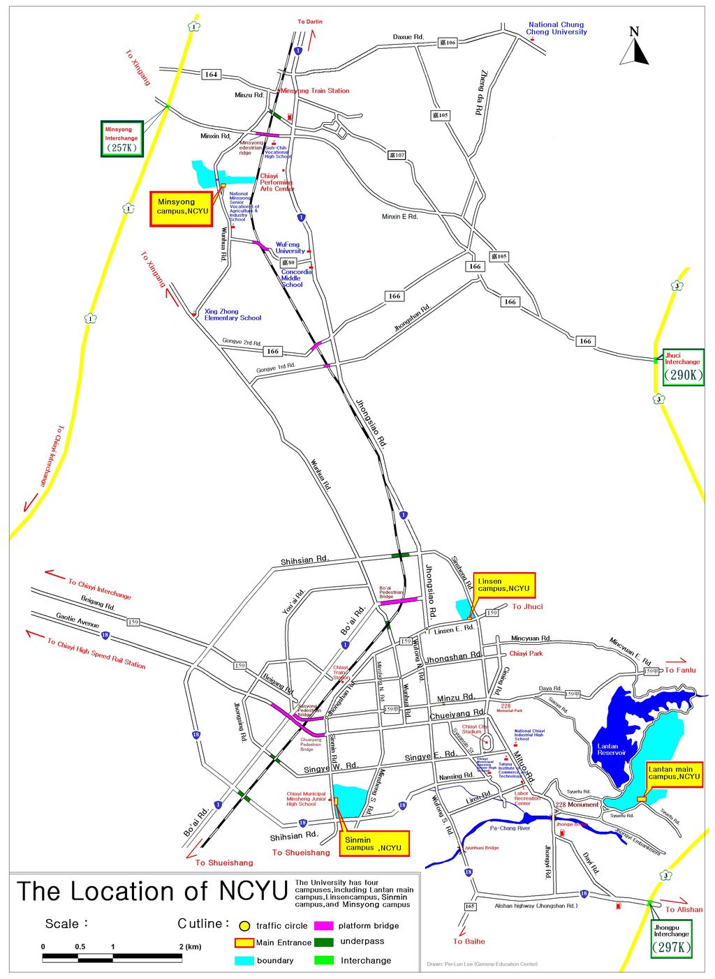 The Location of NCYU